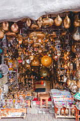 Boutique au Maroc, à Marrakech, à la médina