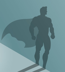 Businessman with aspiration of becoming superhero