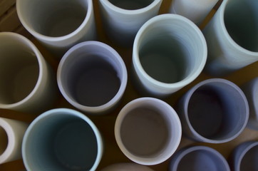 Ceramic blues vases