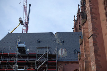 Kranunfall am Frankfurter Dom