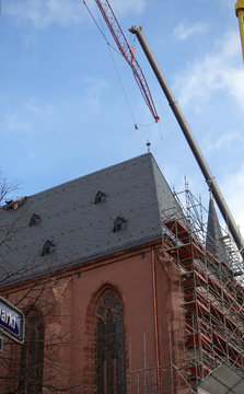 Kranunfall am Frankfurter Dom