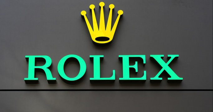 Frankfurt Germany 03 01 2020 The Rolex company logo on the exterior of a shopfront in Frankfurt Stock Photo Adobe Stock