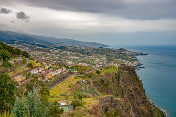 Fototapeta na wymiar Northern coast of Atlantic coast at Madeira islands