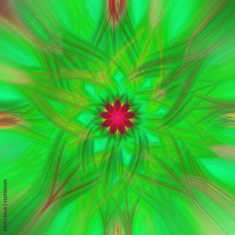 Aufkleber fractal background illustrations fantasy textured chaos. abstract twisted light fibers effect. explo