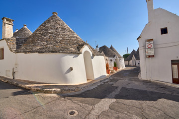 The traditional Trulli houses in Alberobello city, Apulia, Italy