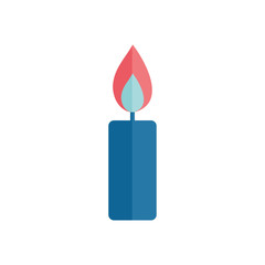 Isolated candle flat style icon vector design