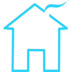 Real estate, smart home technology, medical home, love home  vector icon. Smart house automation control system symbol. Modern infographic icon for web, mobile apps and ui design.