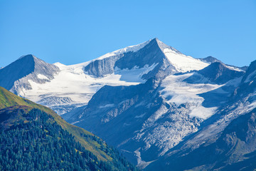 Der Großvenediger im Nationalpark Hohe Tauern in den Ostalpen