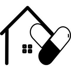 Real estate, smart home technology, medical home, love home  vector icon. Smart house automation control system symbol. Modern infographic icon for web, mobile apps and ui design.