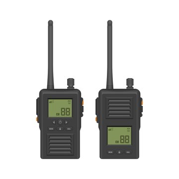 Walkie Talkie Vector Illustration Isolated On White Background