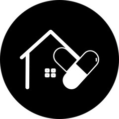 Real estate, smart home technology, medical home, love home  vector icon. Smart house automation control system symbol. Modern infographic icon for web, mobile apps and ui design.