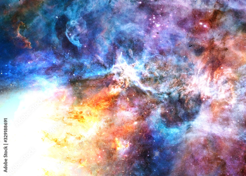 Wall mural star forming region somewhere in deep space. science fiction wallpaper. elements of the image were f