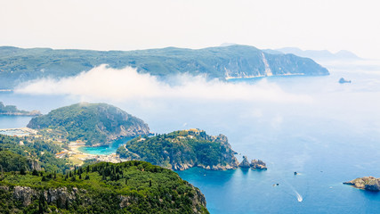 View from Angelo Castro in Corfu, Greece