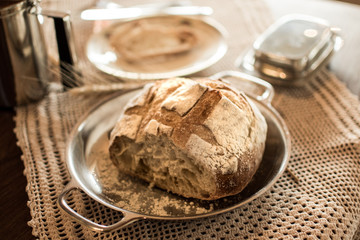 Sourdough Rustic Bread - Breakfast Table