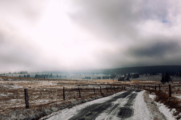 ruins of tin mine Rolava in the west of czech republic