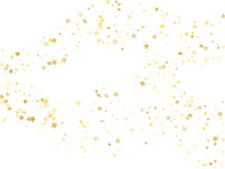 Magic gold sparkle texture vector star background.