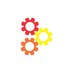chain of three colorful gear