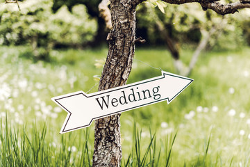 wedding sign