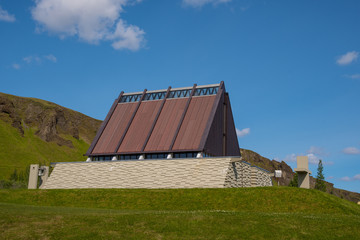 The chapel at Kirkjubaejarklaustur in Iceland