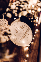 just married balloons