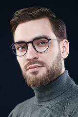 Obraz premium handsome man in glasses