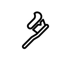 Vector illustration, toothbrush icon design