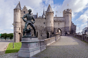 Das Schloss Steen in Antwerpen