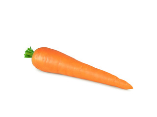 Fresh carrot isolated on white background