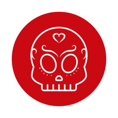 Obraz premium Mexican beer block style icon vector design