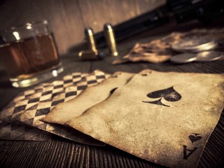 Poker at the Old Saloon