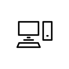 Vector illustration, PC icon design
