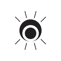 abstract curves rays design logo vector