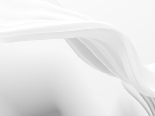 White abstract liquid wavy background
