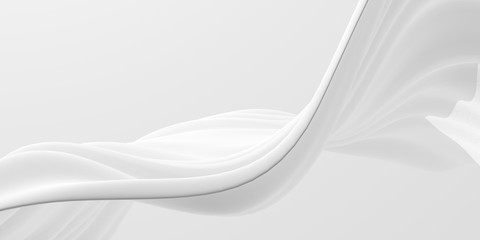 White abstract liquid wavy background