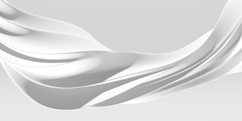 White abstract liquid wavy background