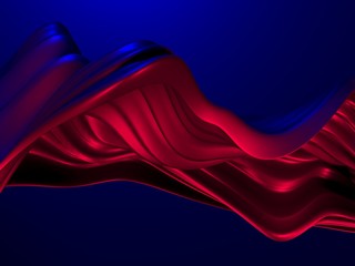 Colorful Liquid metallic wavy background