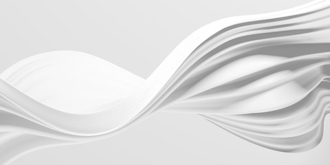 White abstract liquid wavy background