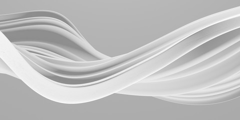 White abstract liquid wavy background
