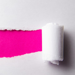 Torn paper with blank space for your message