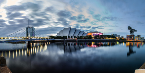 Skyline of Glasgow, Scotland, UK - obrazy, fototapety, plakaty