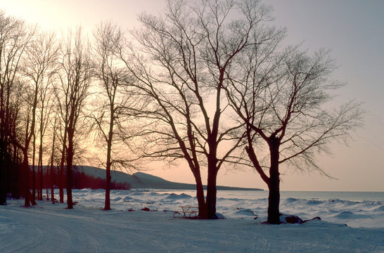 Lake Superior South Shore Winter.