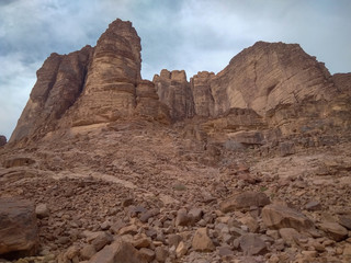 Fototapeta premium desert mountain in Wadi Rum