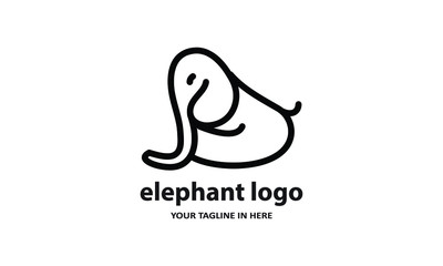 The concept of modern Sderhana elephant logo design is easy to remember	