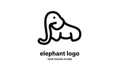 The concept of modern Sderhana elephant logo design is easy to remember	