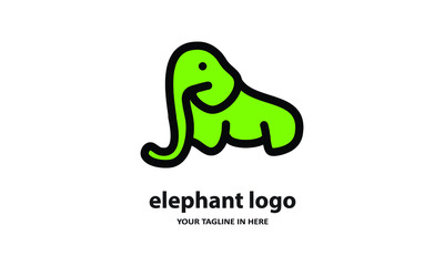 The concept of modern Sderhana elephant logo design is easy to remember	