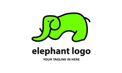 The concept of modern Sderhana elephant logo design is easy to remember	