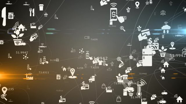 IOT Internet of things connected device network for wireless communication