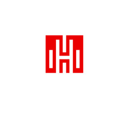 letter H with building logo