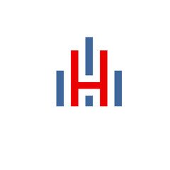 letter H with building logo