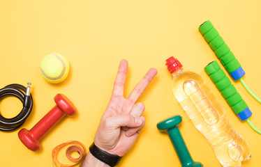 Sport fitness concept. 